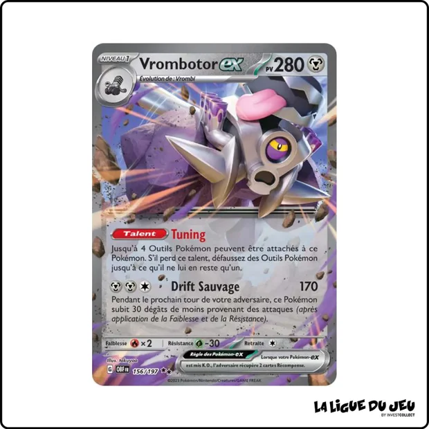Ultra - Pokemon - Flammes Obsidiennes - Vrombotor-ex 156/197