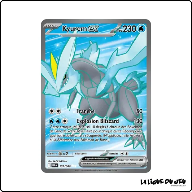 Ultra - Pokemon - Foudre Noire - Kyurem ex 157/86