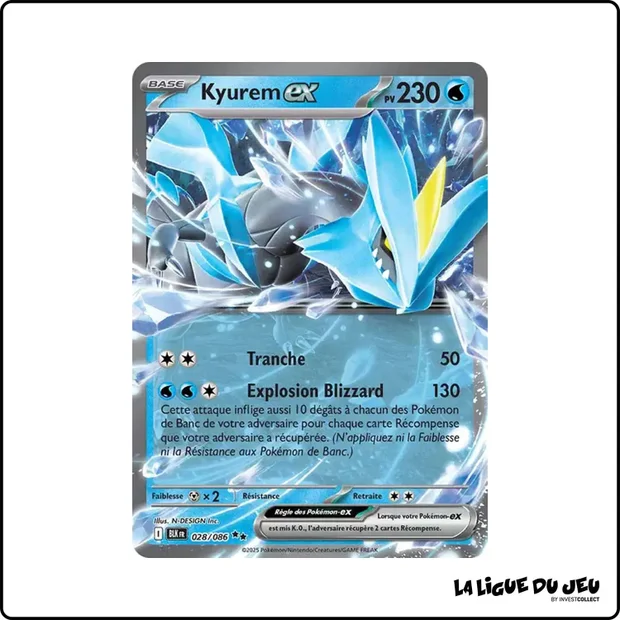 Ultra - Pokemon - Foudre Noire - Kyurem ex 28/86