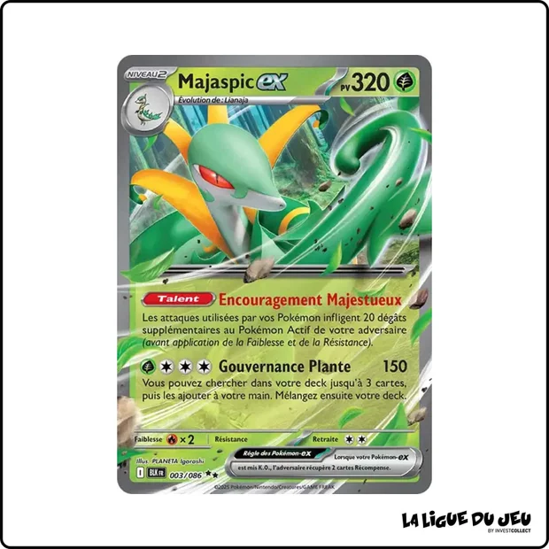 Ultra - Pokemon - Foudre Noire - Majaspic ex 3/86