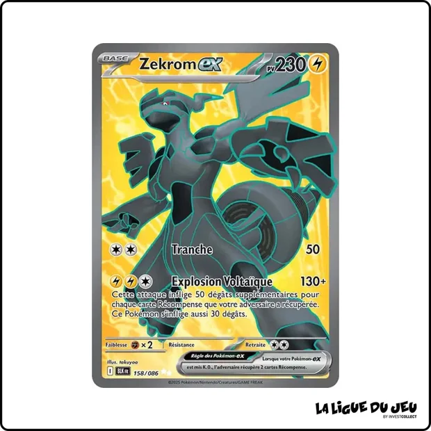 Ultra - Pokemon - Foudre Noire - Zekrom ex 158/86