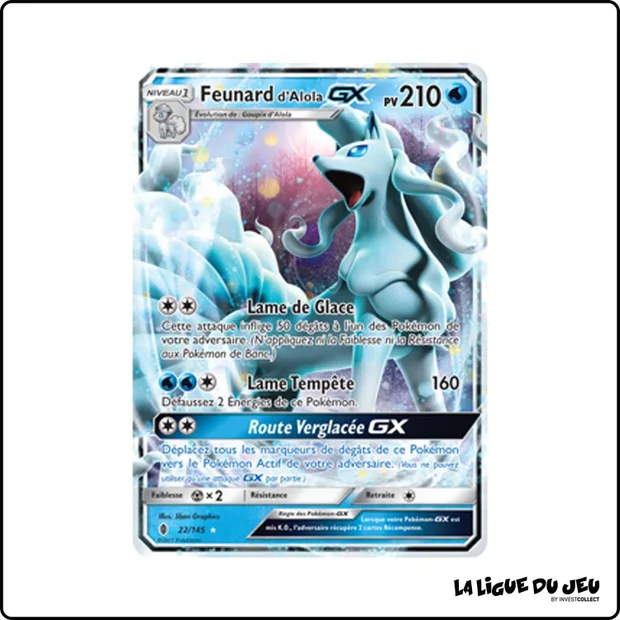 Ultra - Pokemon - Gardiens Ascendants - Feunard d'Alola GX 22/145