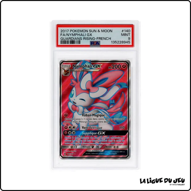 Ultra - Pokemon - Gardiens Ascendants - Nymphali GX - 140/145 - PSA 9 - Français