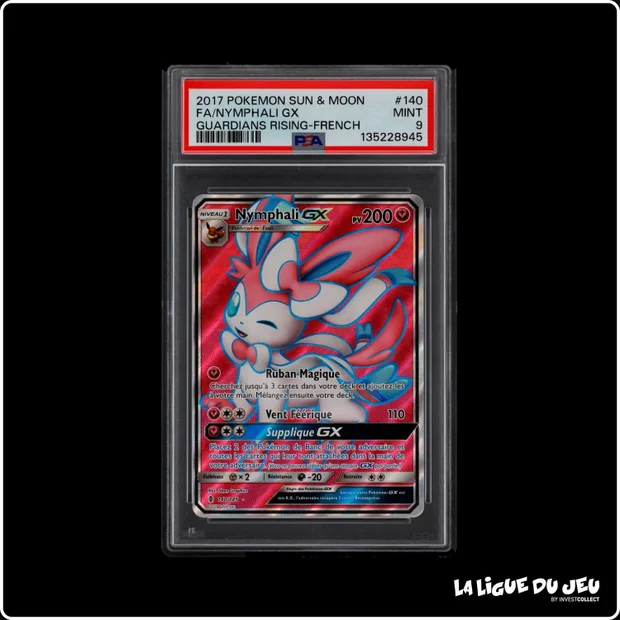 Ultra - Pokemon - Gardiens Ascendants - Nymphali GX - 140/145 - PSA 9 - Français
