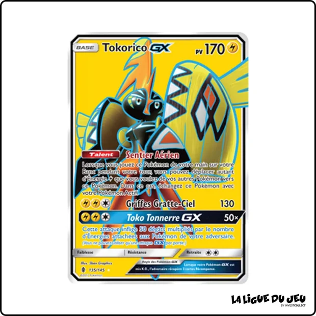 Ultra - Pokemon - Gardiens Ascendants - Tokorico GX 135/145