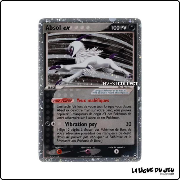 Ultra - Pokemon - Gardiens du Pouvoir - Absol ex 92/108