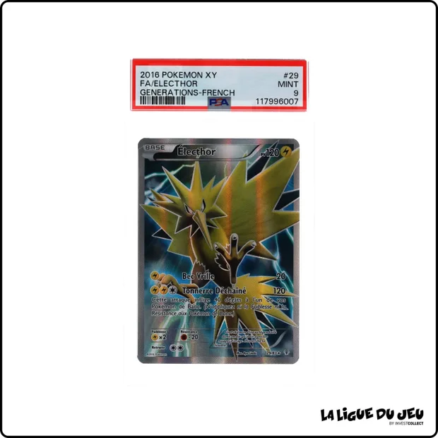 Ultra - Pokemon - Generations - Électhor - 29/83 - PSA 9 - Français