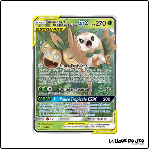 Ultra - Pokemon - Harmonie des Esprits - Brindibou et Noadkoko d'Alola GX 1/236
