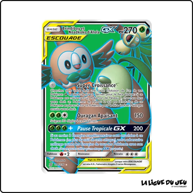 Ultra - Pokemon - Harmonie des Esprits - Brindibou et Noadkoko d'Alola GX 214/236