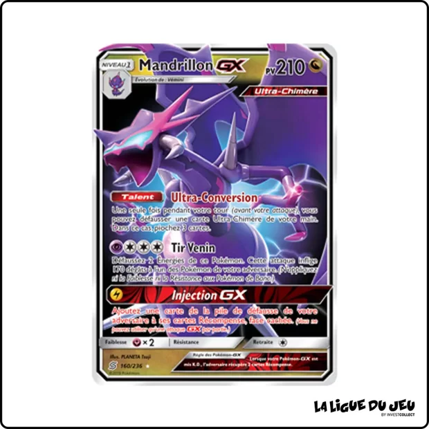 Ultra - Pokemon - Harmonie des Esprits - Mandrillon GX 160/236
