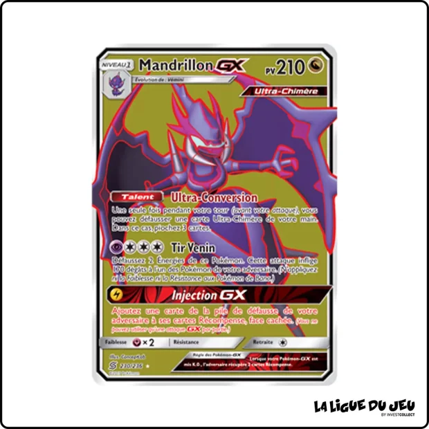 Ultra - Pokemon - Harmonie des Esprits - Mandrillon GX 230/236