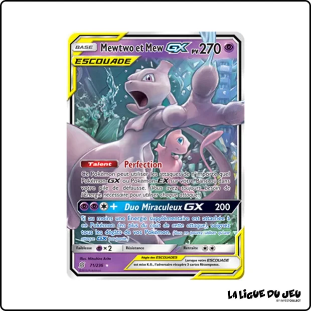 Ultra - Pokemon - Harmonie des Esprits - Mewtwo et Mew GX 71/236