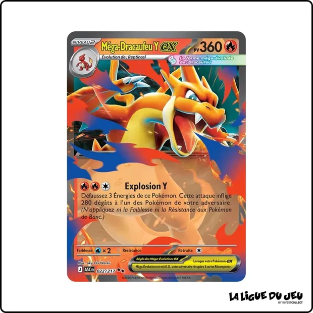 Ultra - Pokemon - Héros Transcendants - Méga-Dracaufeu Y ex 22/217