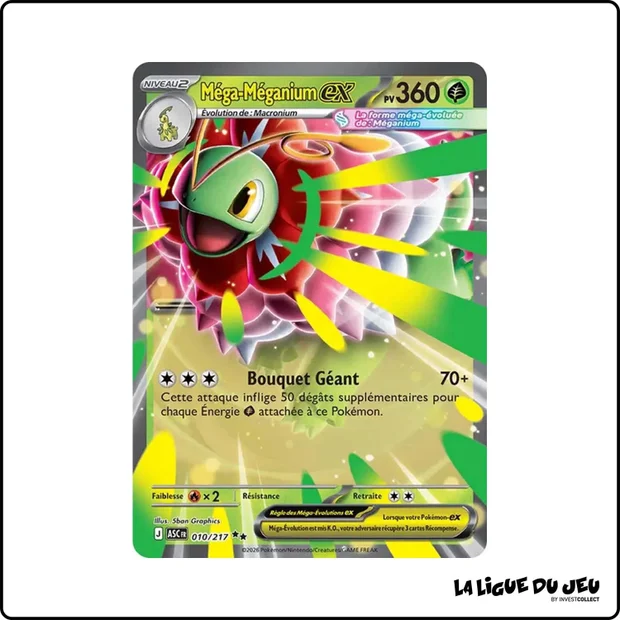 Ultra - Pokemon - Héros Transcendants - Méga-Méganium ex 10/217