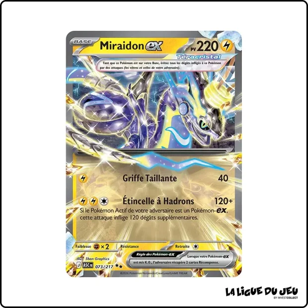 Ultra - Pokemon - Héros Transcendants - Miraidon ex 73/217