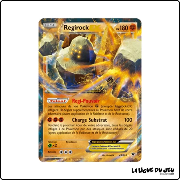 Ultra - Pokemon - Impact des Destins - Regirock EX 43/125