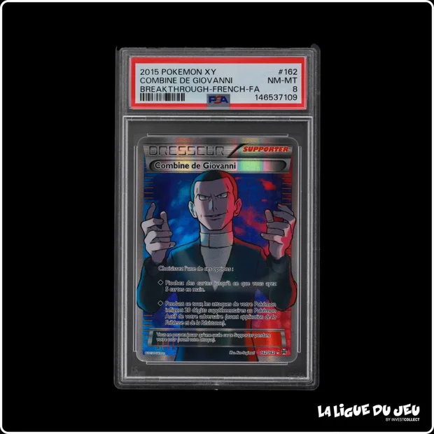 Ultra - Pokemon - Impulsion Turbo - Combine de Giovanni - 162/162 - PSA 8 - Français