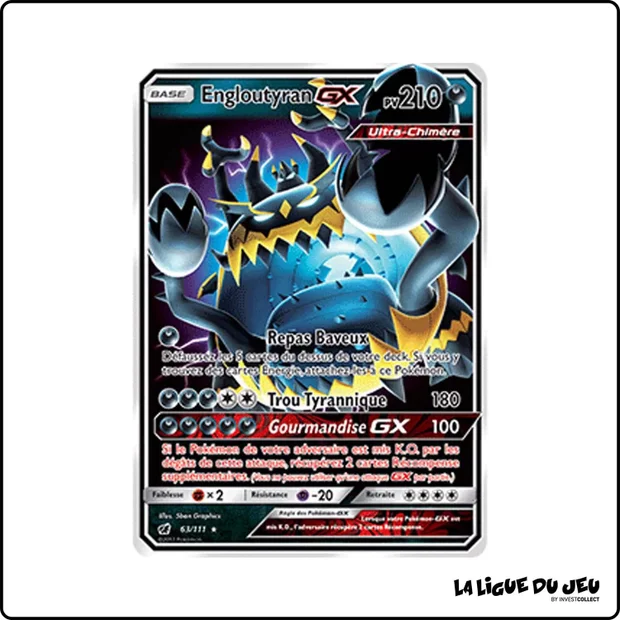 Ultra - Pokemon - Invasion Carmin - Engloutyran GX 63/111