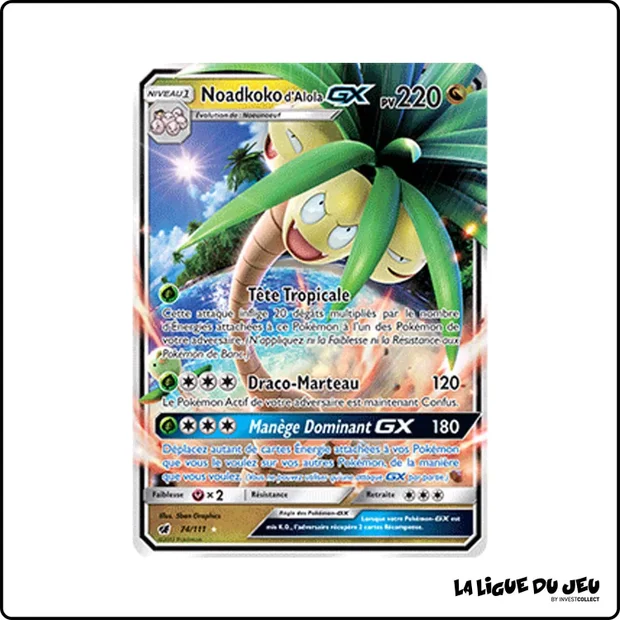 Ultra - Pokemon - Invasion Carmin - Noadkoko d'Alola GX 74/111
