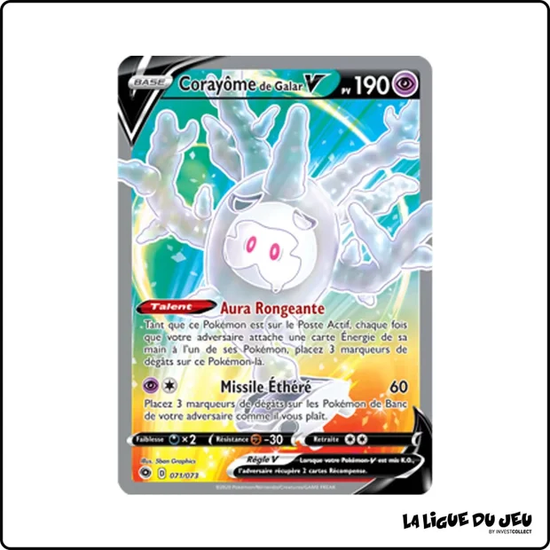 Ultra - Pokemon - La Voie du Maître - Corayôme de Galar V 71/73