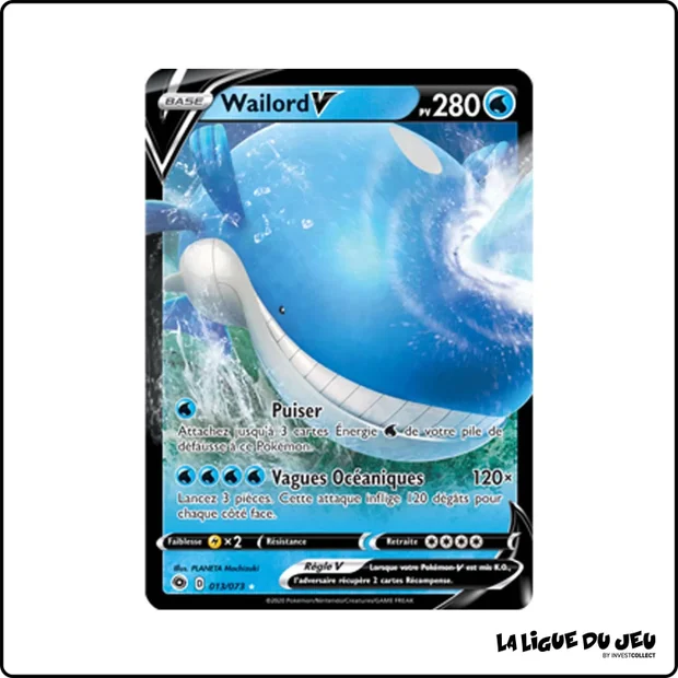 Ultra - Pokemon - La Voie du Maître - Wailord V 13/73