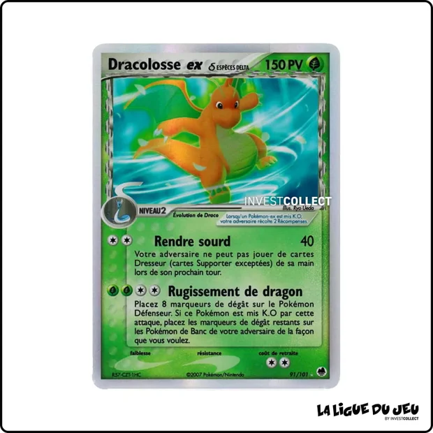 Ultra - Pokemon - Île des Dragons - Dracolosse ex 91/101