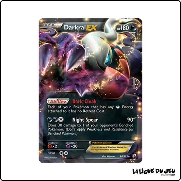 Ultra - Pokemon - Legendary Treasures - Darkrai EX 88/113