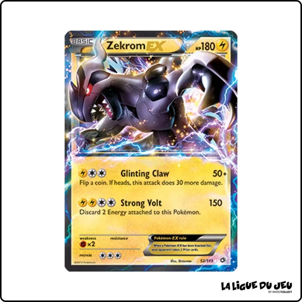 Ultra - Pokemon - Legendary Treasures - Zekrom EX 52/113