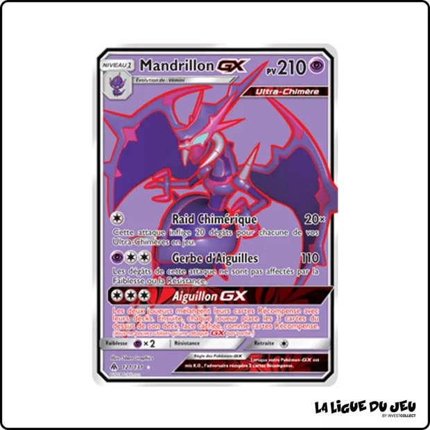 Ultra - Pokemon - Lumière Interdite - Mandrillon GX 121/131