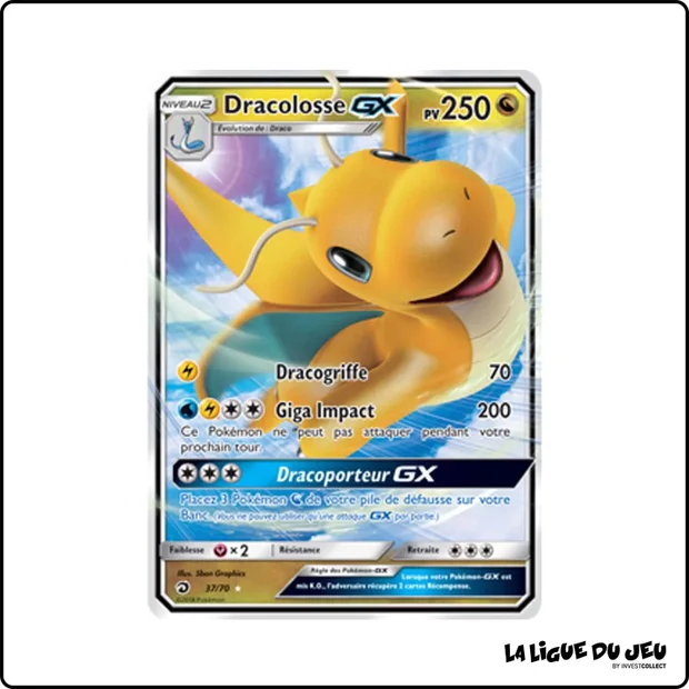Ultra - Pokemon - Majesté des Dragons - Dracolosse GX 37/70