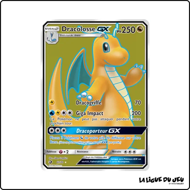 Ultra - Pokemon - Majesté des Dragons - Dracolosse GX 67/70