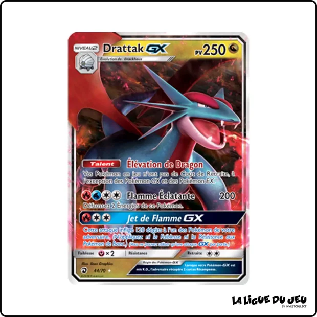 Ultra - Pokemon - Majesté des Dragons - Drattak GX 44/70