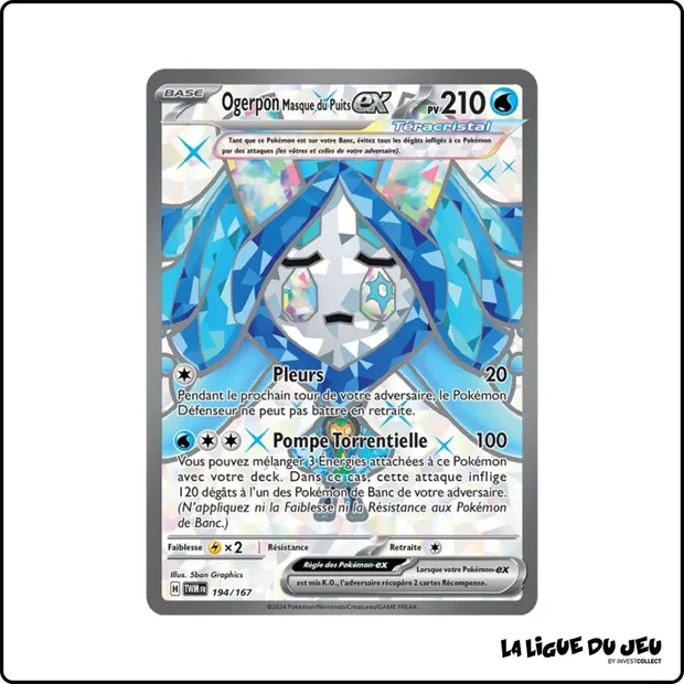Ultra - Pokemon - Mascarade Crépusculaire - Ogerpon Masque du Puits-ex 194/167