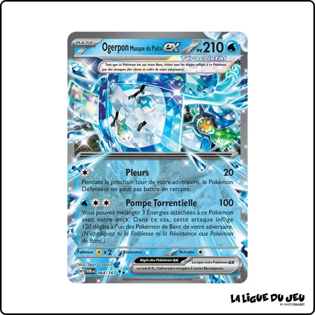 Ultra - Pokemon - Mascarade Crépusculaire - Ogerpon Masque du Puits-ex 64/167