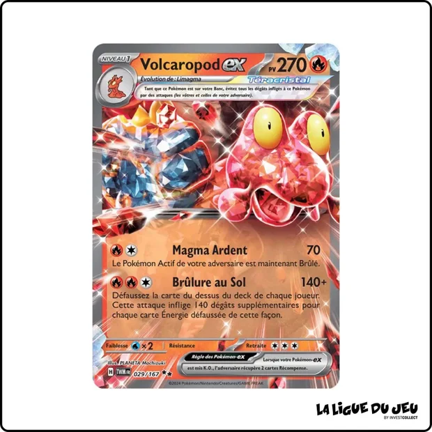 Ultra - Pokemon - Mascarade Crépusculaire - Volcaropod-ex 29/167