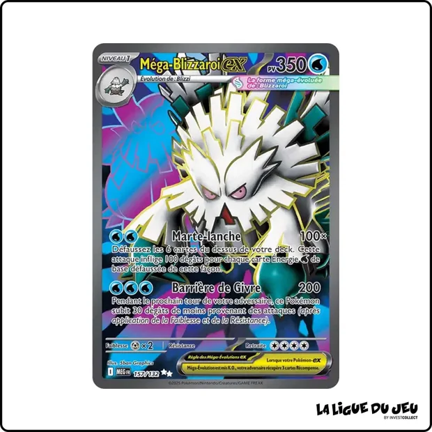 Ultra - Pokemon - Méga Évolution de Base - Méga-Blizzaroi ex 157/132
