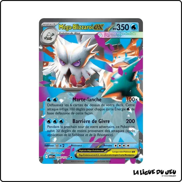 Ultra - Pokemon - Méga Évolution de Base - Méga-Blizzaroi ex 36/132