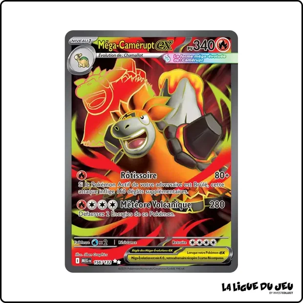 Ultra - Pokemon - Méga Évolution de Base - Méga-Camérupt ex 156/132