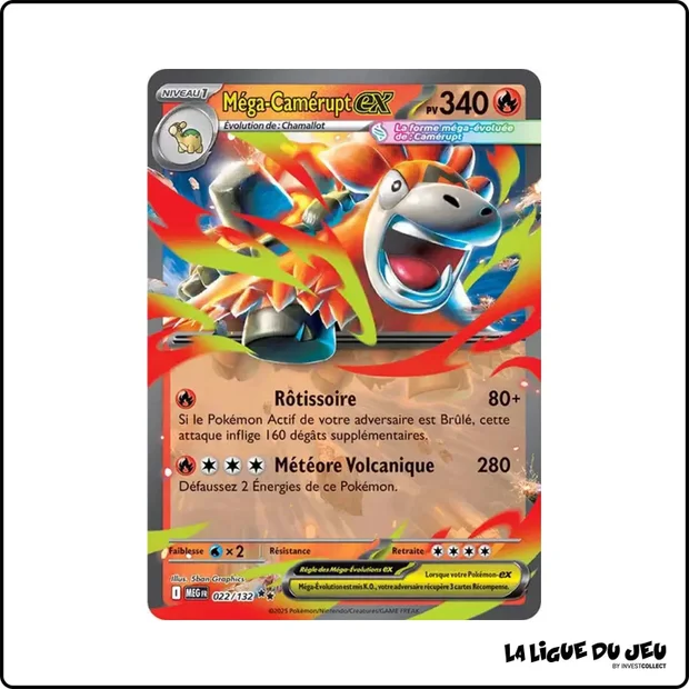 Ultra - Pokemon - Méga Évolution de Base - Méga-Camérupt ex 22/132