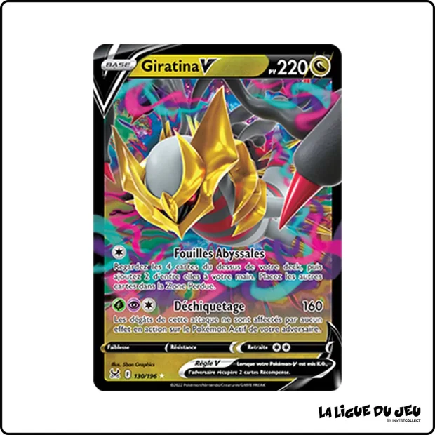 Ultra - Pokemon - Origine Perdue - Giratina V 130/196