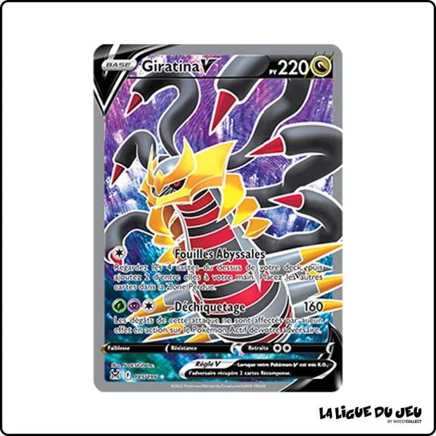 Ultra - Pokemon - Origine Perdue - Giratina V 185/196