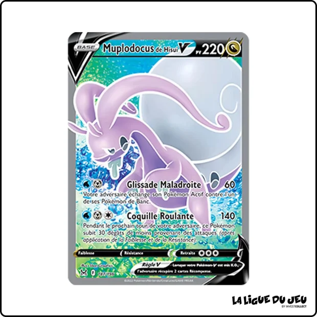 Ultra - Pokemon - Origine Perdue - Muplodocus de Hisui V 187/196