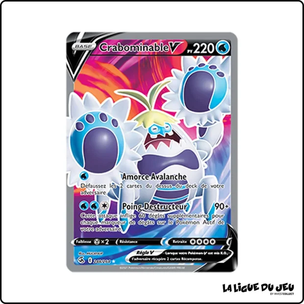 Ultra - Pokemon - Poing de Fusion - Crabominable V 248/264