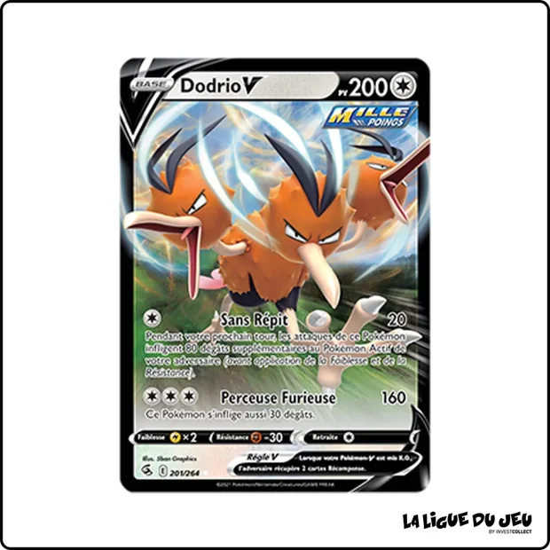 Ultra - Pokemon - Poing de Fusion - Dodrio V 201/264