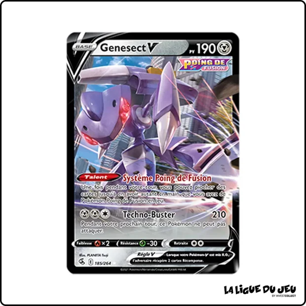 Ultra - Pokemon - Poing de Fusion - Genesect V 185/264