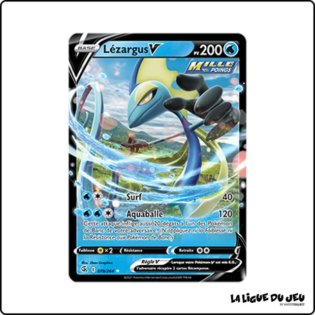Ultra - Pokemon - Poing de Fusion - Lézargus V 78/264