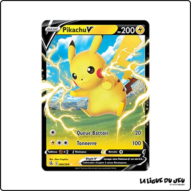 Ultra - Pokemon - Poing de Fusion - Pikachu V 86/264