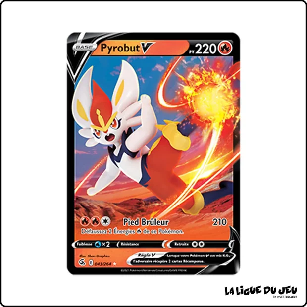 Ultra - Pokemon - Poing de Fusion - Pyrobut V 43/264