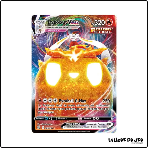 Ultra - Pokemon - Poing de Fusion - Pyrobut VMAX 45/264