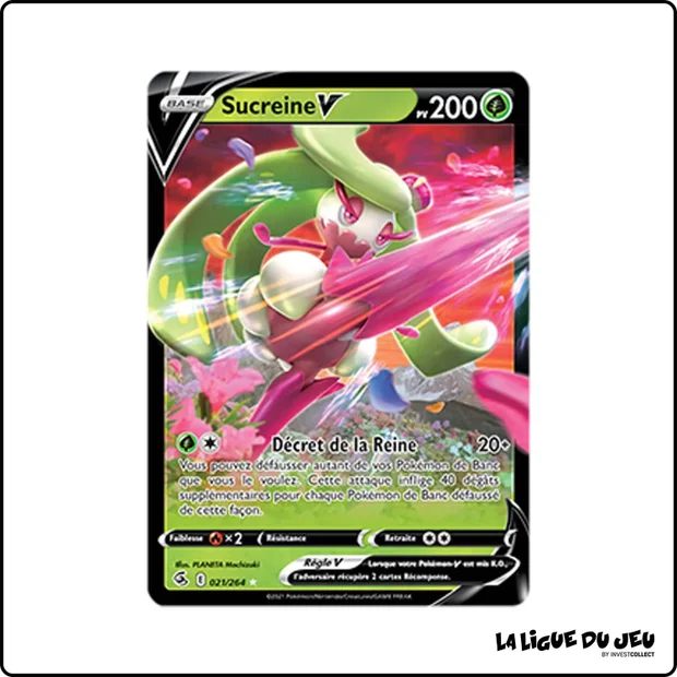 Ultra - Pokemon - Poing de Fusion - Sucreine V 21/264